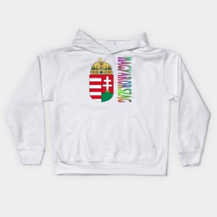 Hungary (in Hungarian) Coat of Arms Design Kids Hoodie